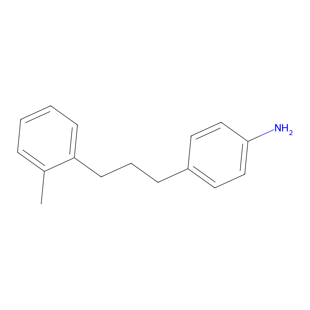 4-[3-(2-Methylphenyl)propyl]aniline molecular structure, CAS 1240529-06-9