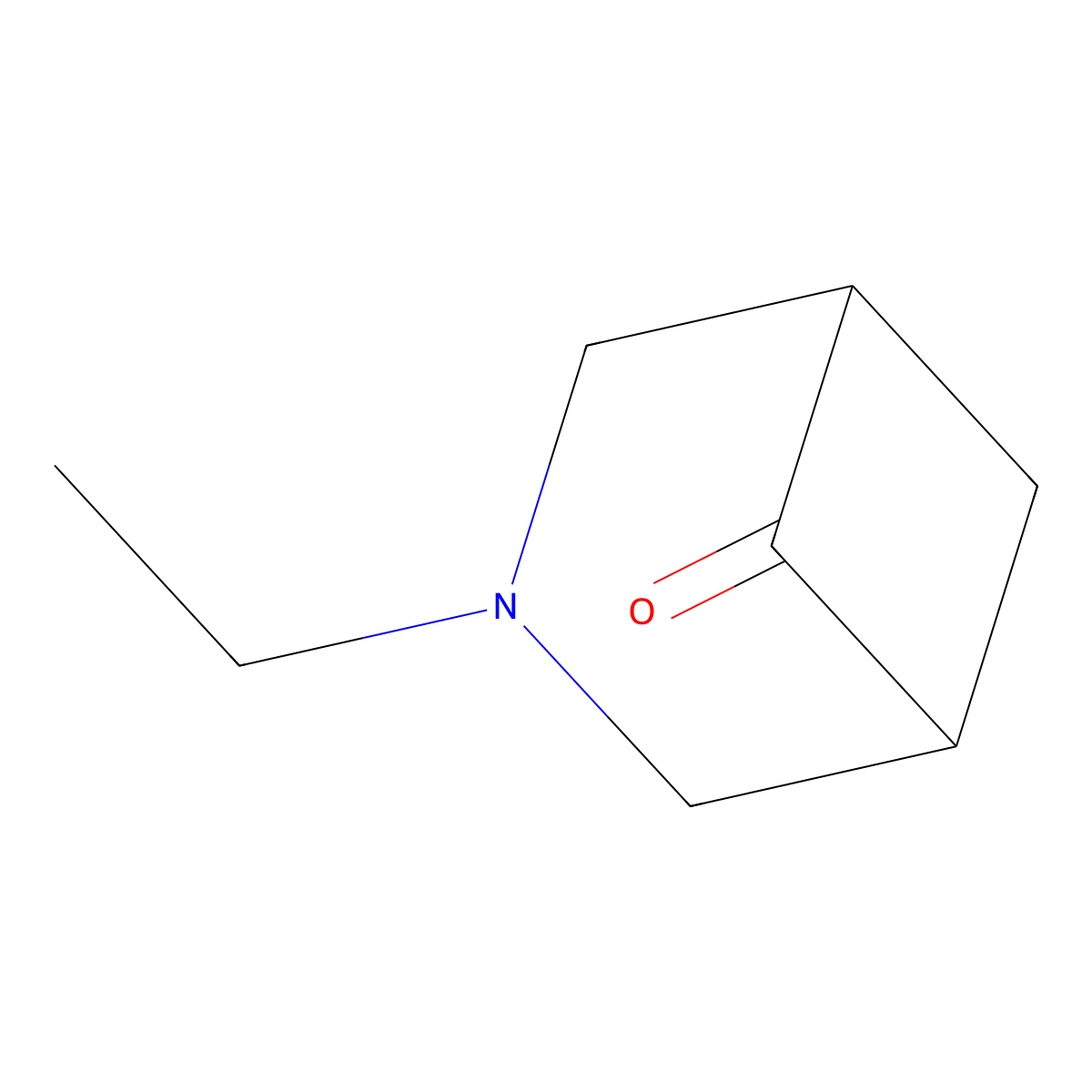 3-Ethyl-3-azabicyclo[3.1.1]heptan-6-one molecular structure, CAS 1240529-21-8