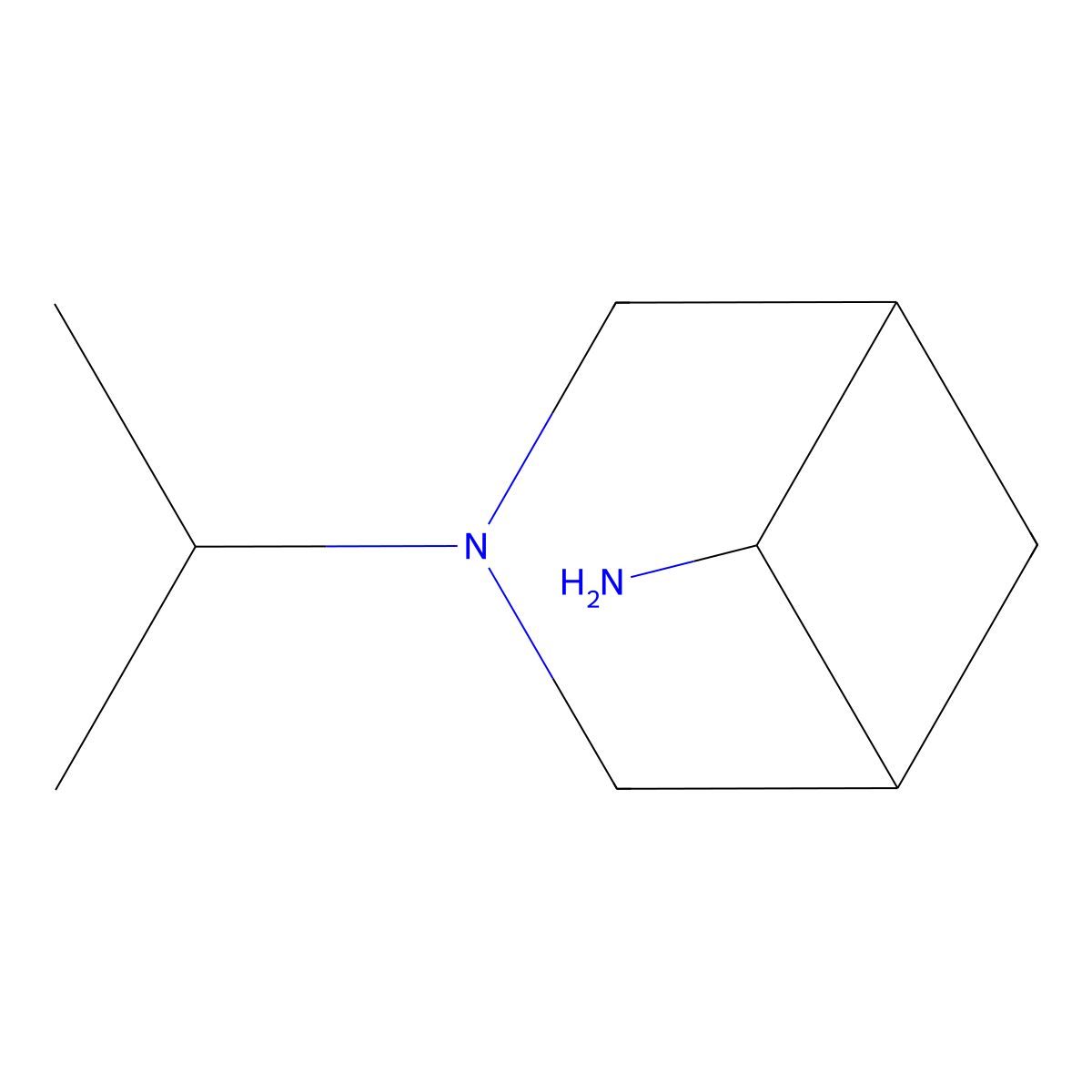 3-(Propan-2-yl)-3-azabicyclo[3.1.1]heptan-6-amine molecular structure, CAS 1240529-32-1