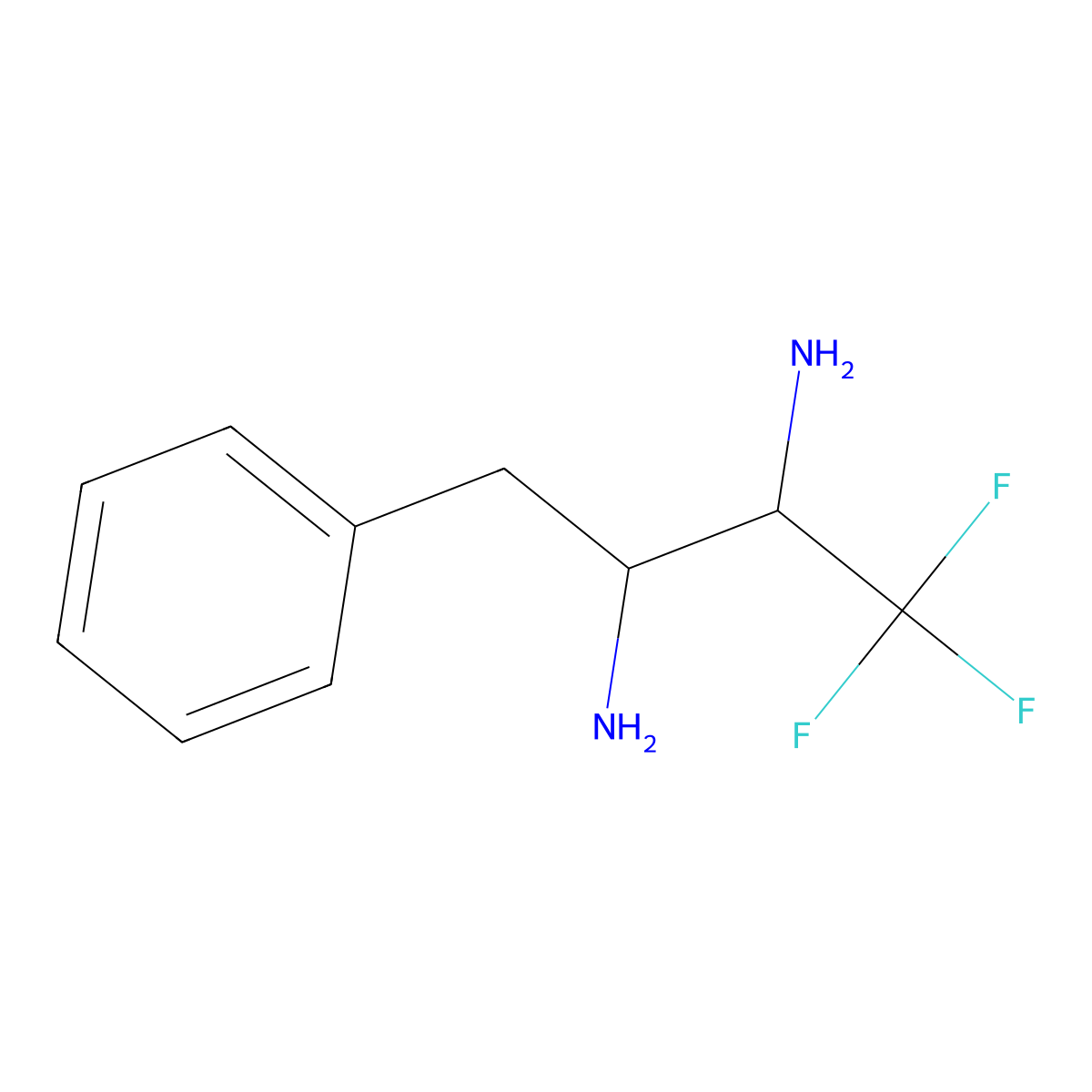 1,1,1-Trifluoro-4-phenylbutane-2,3-diamine molecular structure, CAS 1240529-39-8