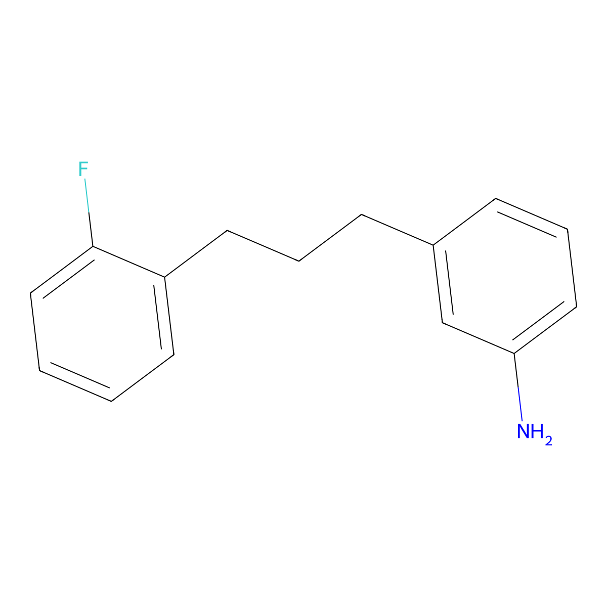 3-[3-(2-Fluorophenyl)propyl]aniline molecular structure, CAS 1240529-40-1