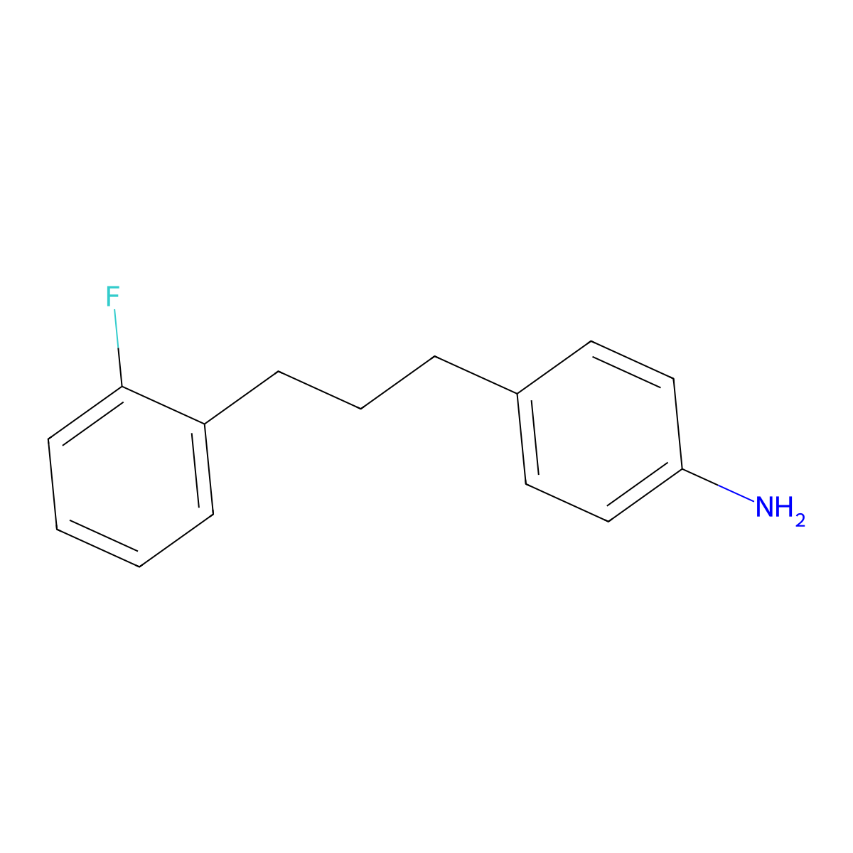 4-[3-(2-Fluorophenyl)propyl]aniline molecular structure, CAS 1240529-43-4