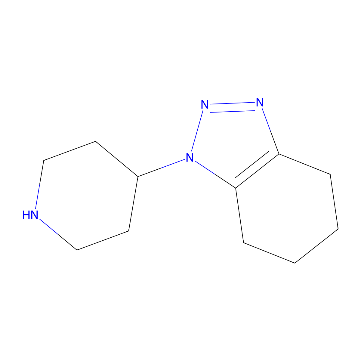1-(Piperidin-4-yl)-4,5,6,7-tetrahydro-1H-benzo[d][1,2,3]triazole molecular structure, CAS 1240562-19-9