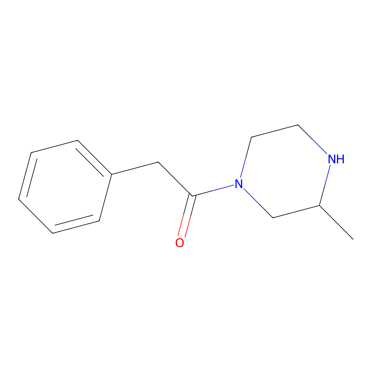 1-(3-Methylpiperazin-1-yl)-2-phenylethan-1-one molecular structure, CAS 1240564-74-2