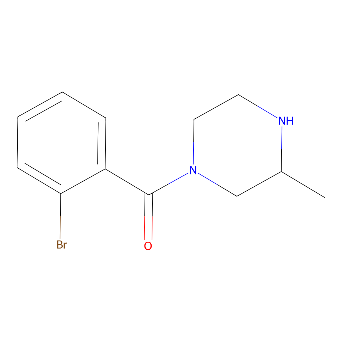1-(2-Bromobenzoyl)-3-methylpiperazine molecular structure, CAS 1240564-80-0