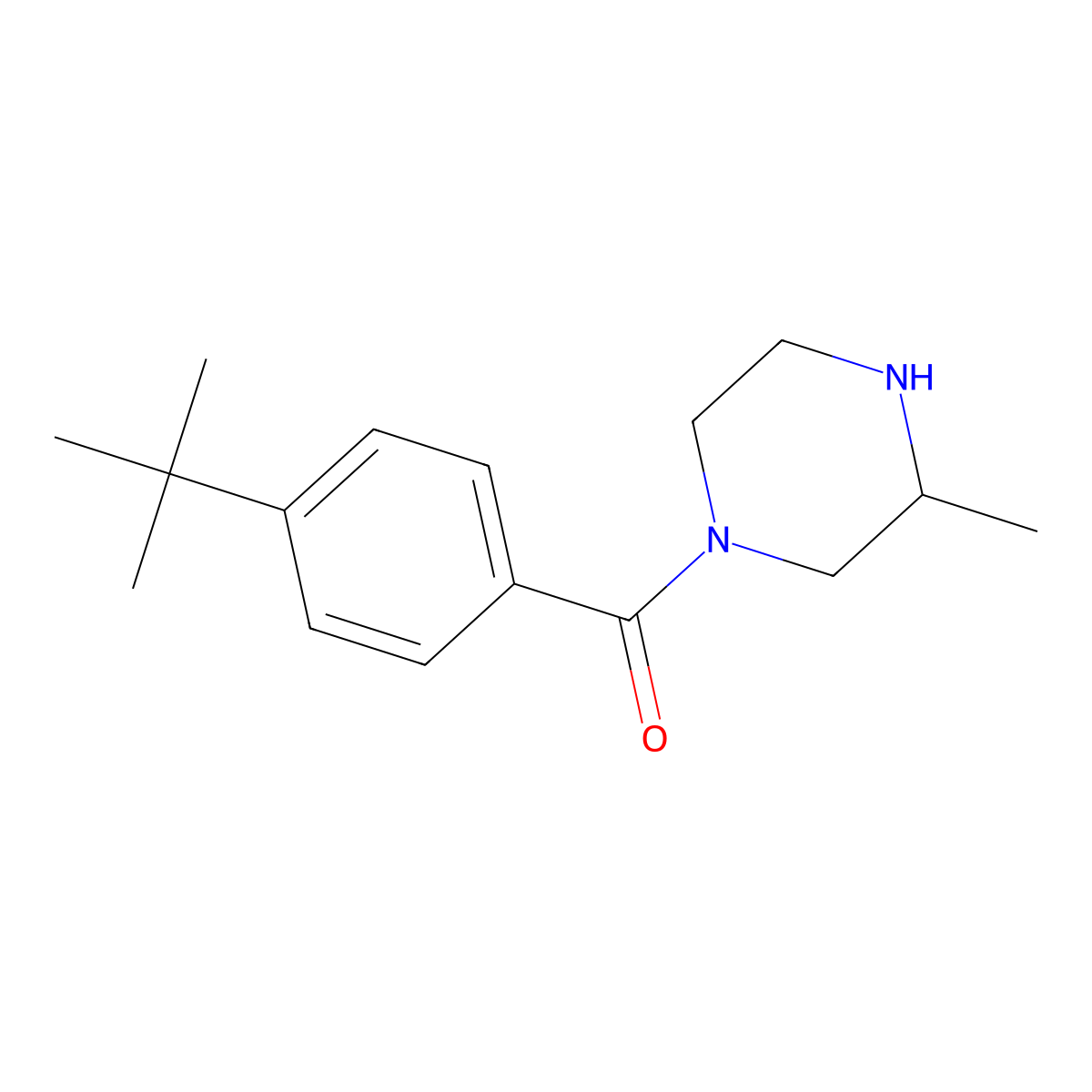 1-(4-tert-Butylbenzoyl)-3-methylpiperazine molecular structure, CAS 1240565-02-9