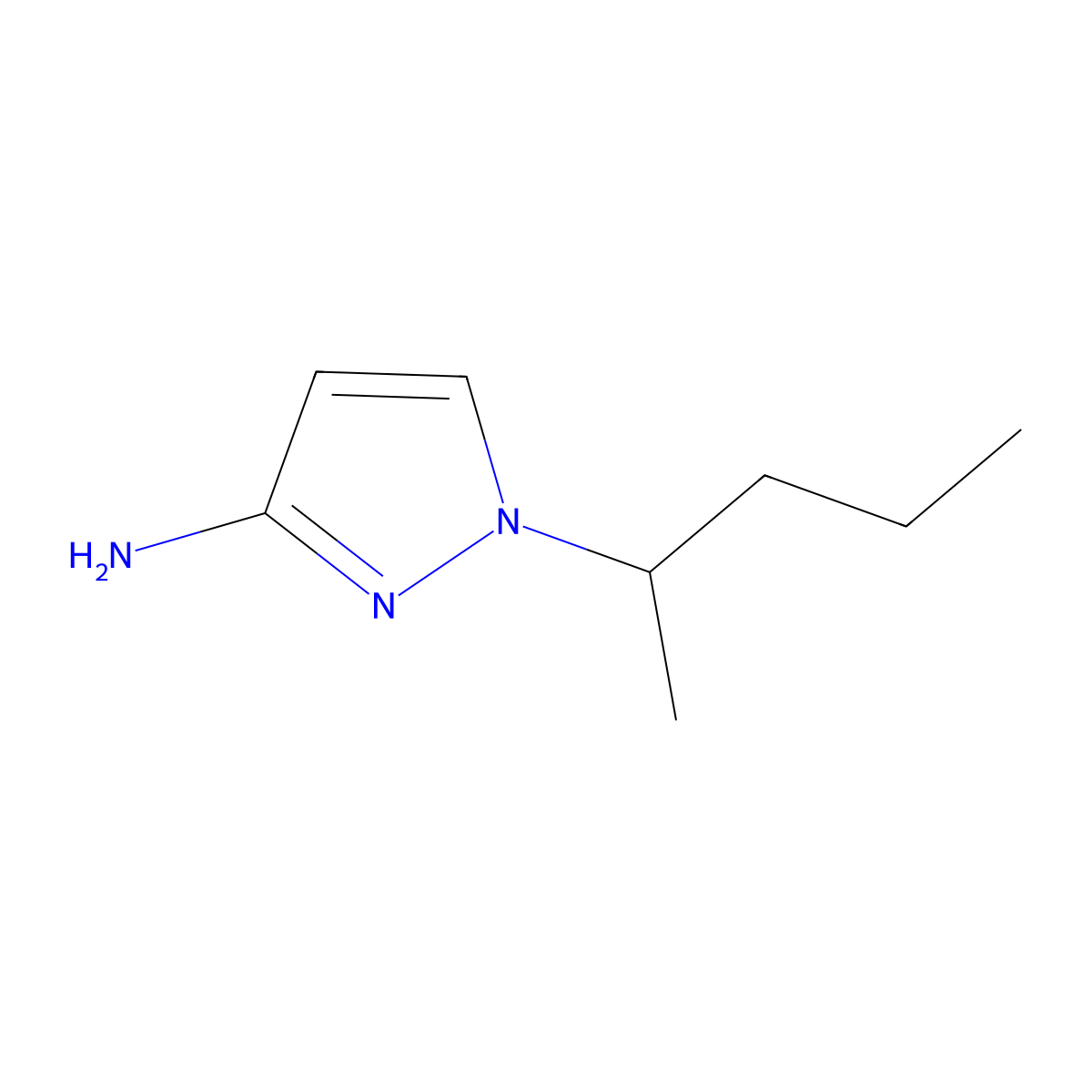 1-(Pentan-2-yl)-1H-pyrazol-3-amine molecular structure, CAS 1240565-70-1