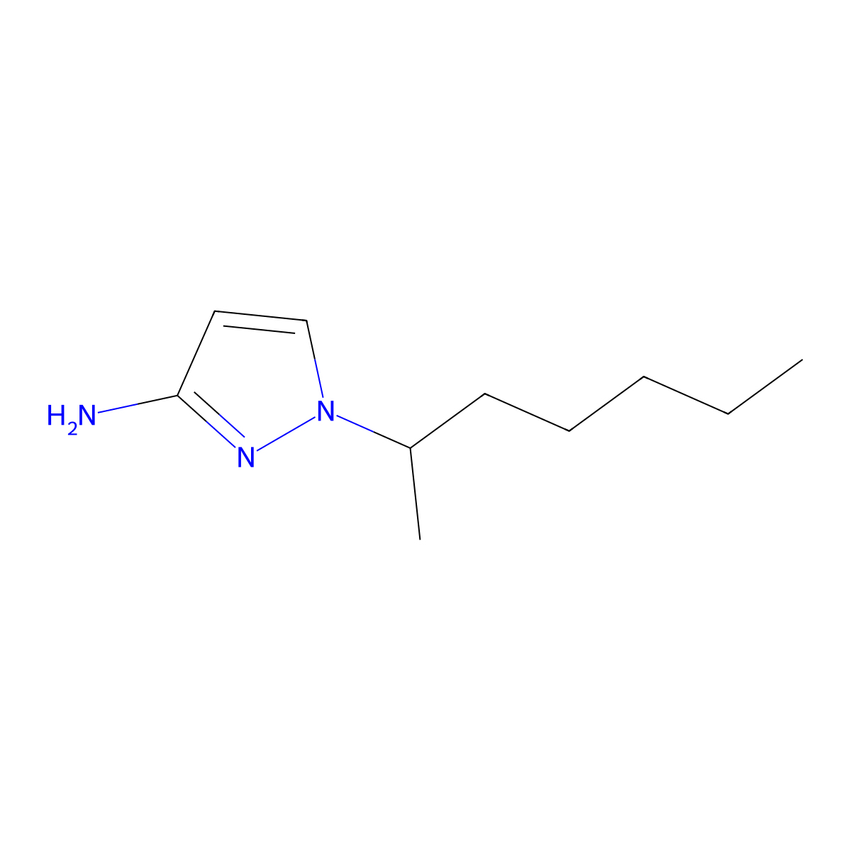 1-(Heptan-2-yl)-1H-pyrazol-3-amine molecular structure, CAS 1240565-80-3