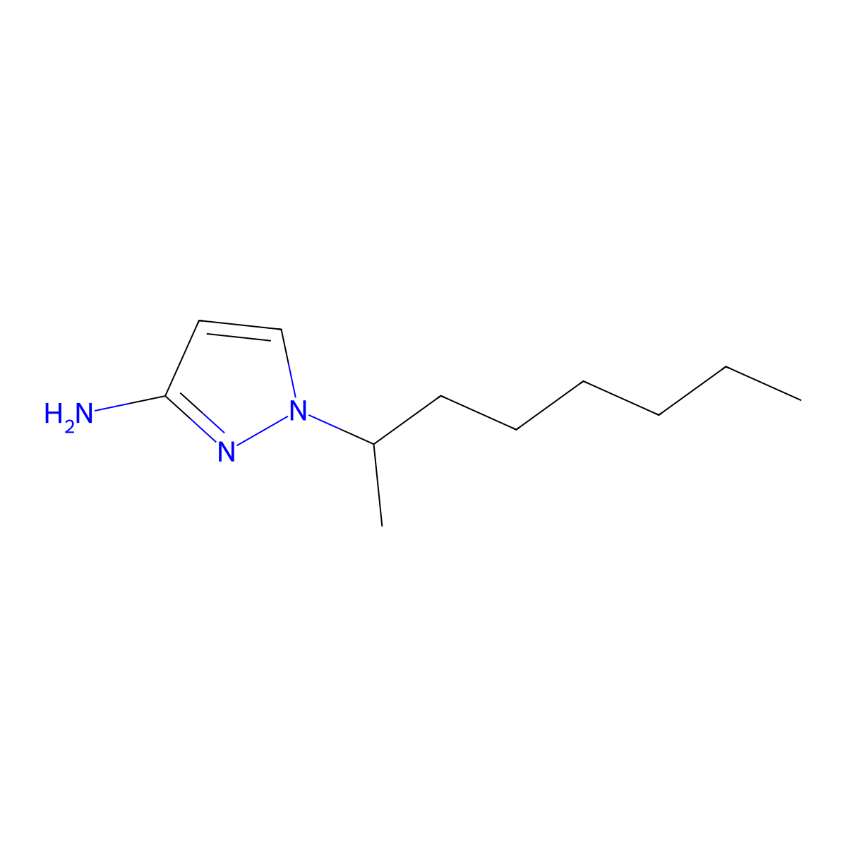 1-(Octan-2-yl)-1H-pyrazol-3-amine molecular structure, CAS 1240565-99-4