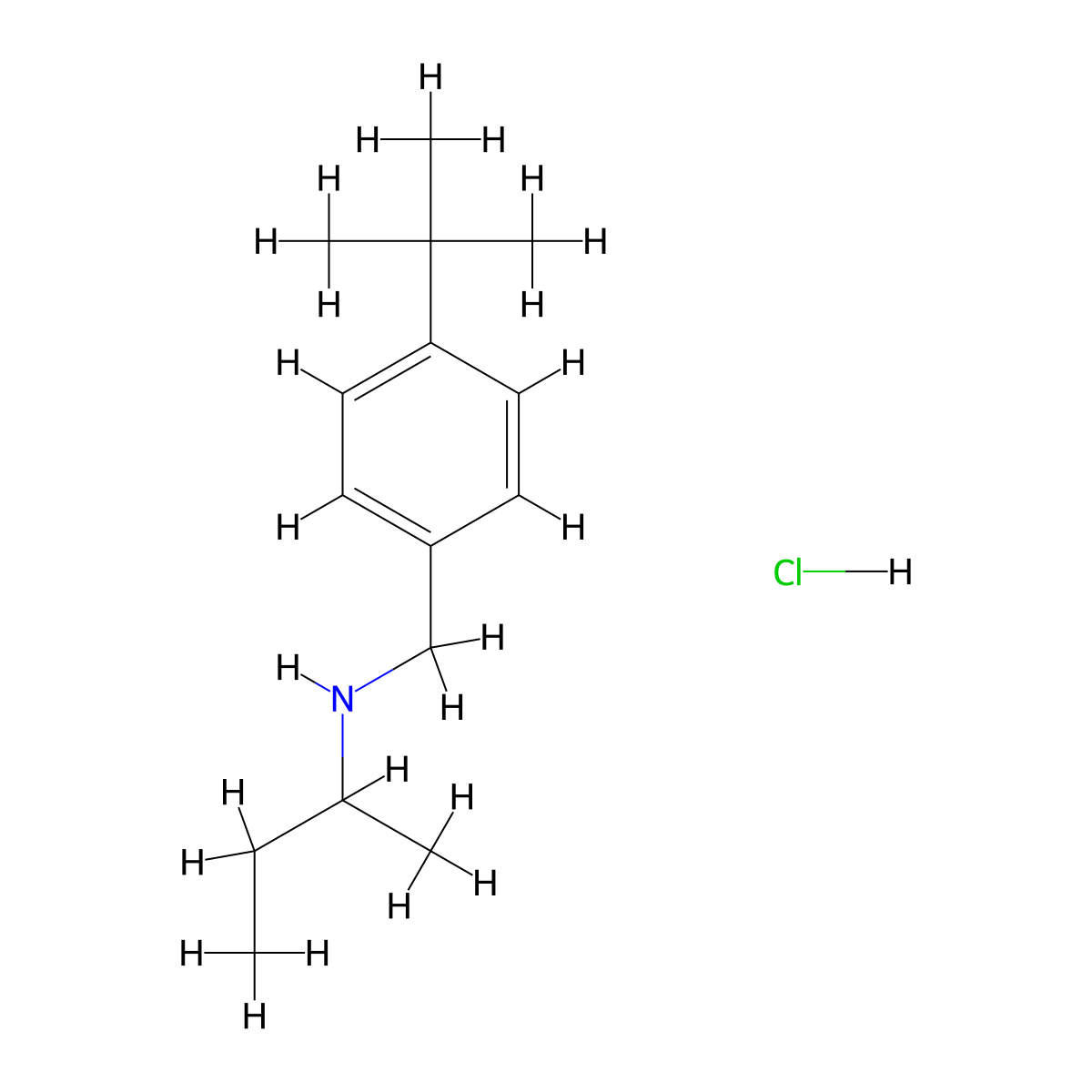 (Butan-2-yl)[(4-tert-butylphenyl)methyl]amine hydrochloride molecular structure, CAS 1240567-09-2