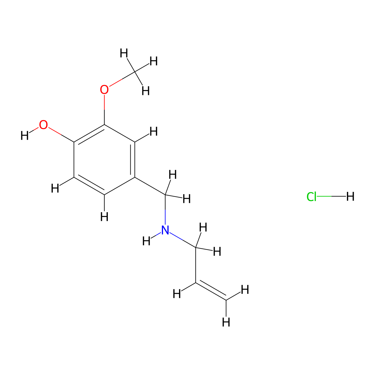 2-Methoxy-4-{[(prop-2-en-1-yl)amino]methyl}phenol hydrochloride molecular structure, CAS 1240567-34-3