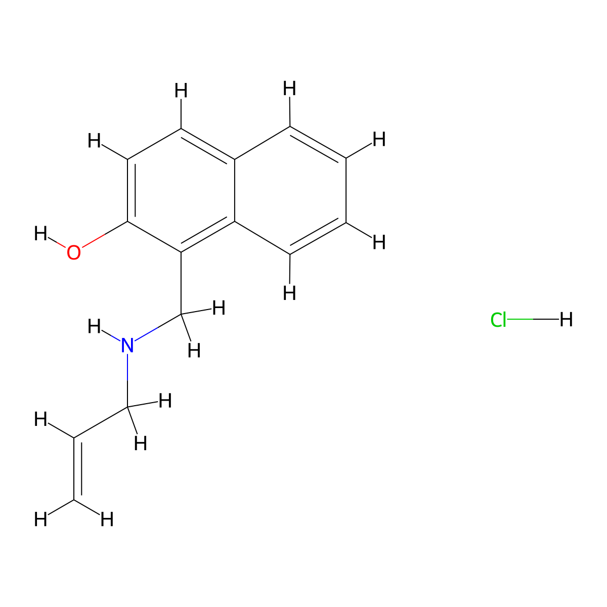 1-{[(Prop-2-en-1-yl)amino]methyl}naphthalen-2-ol hydrochloride molecular structure, CAS 1240567-51-4