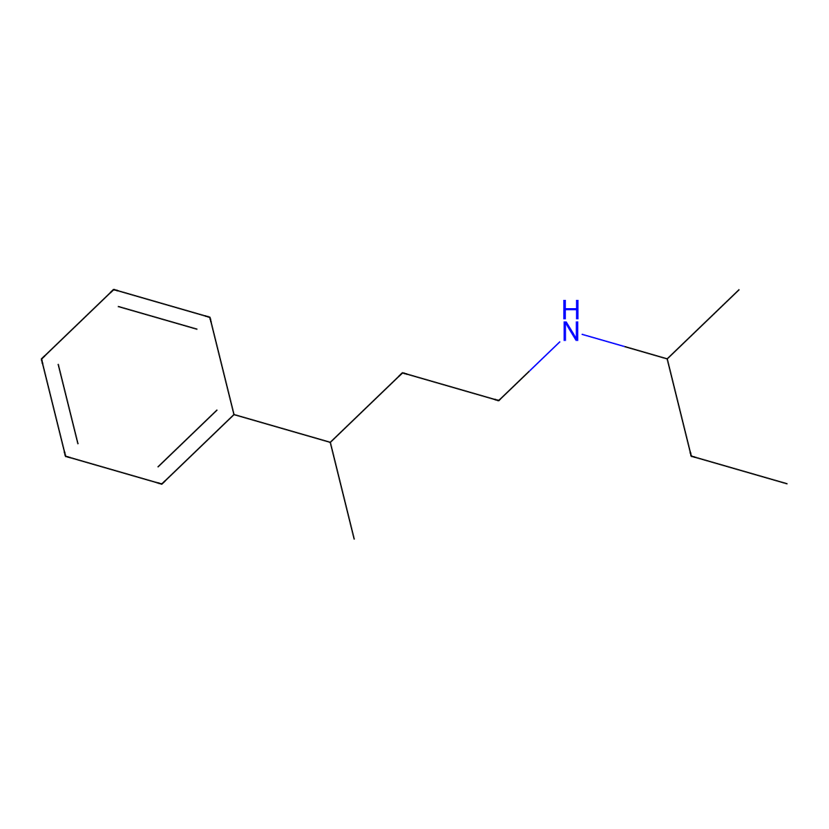 (Butan-2-yl)(3-phenylbutyl)amine molecular structure, CAS 1240567-61-6
