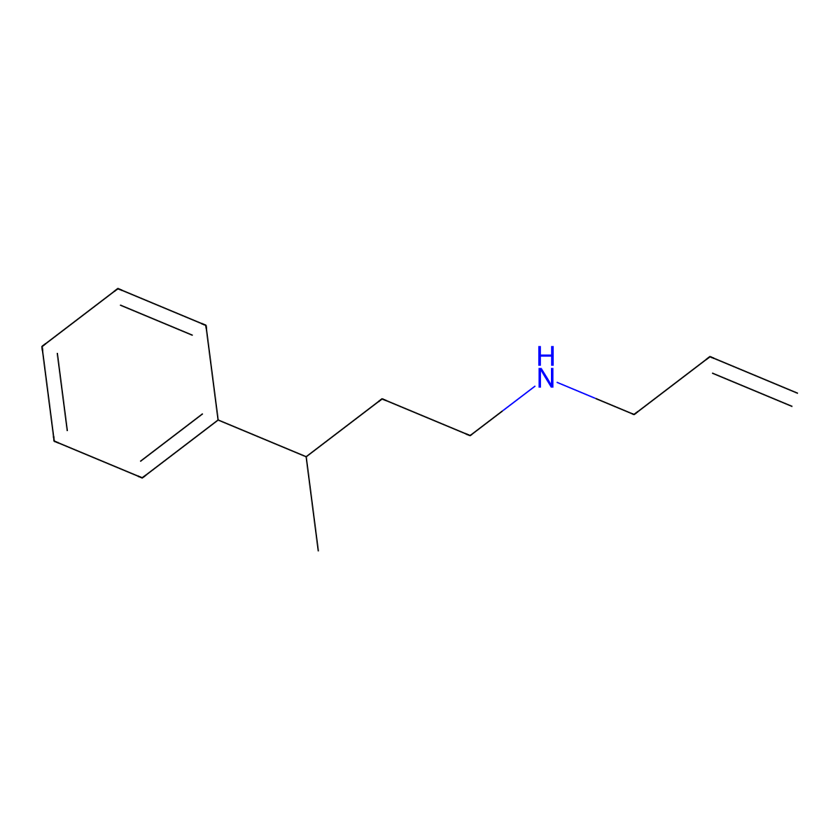 (3-Phenylbutyl)(prop-2-en-1-yl)amine molecular structure, CAS 1240567-64-9
