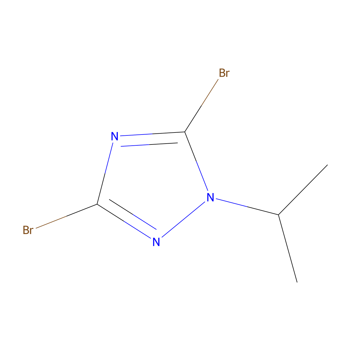 3,5-Dibromo-1-isopropyl-1H-1,2,4-triazole molecular structure, CAS 1240567-67-2