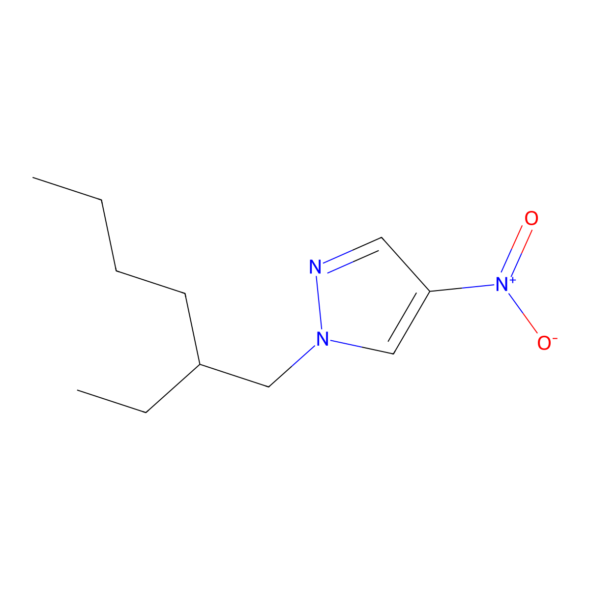 1-(2-Ethylhexyl)-4-nitro-1H-pyrazole molecular structure, CAS 1240568-31-3