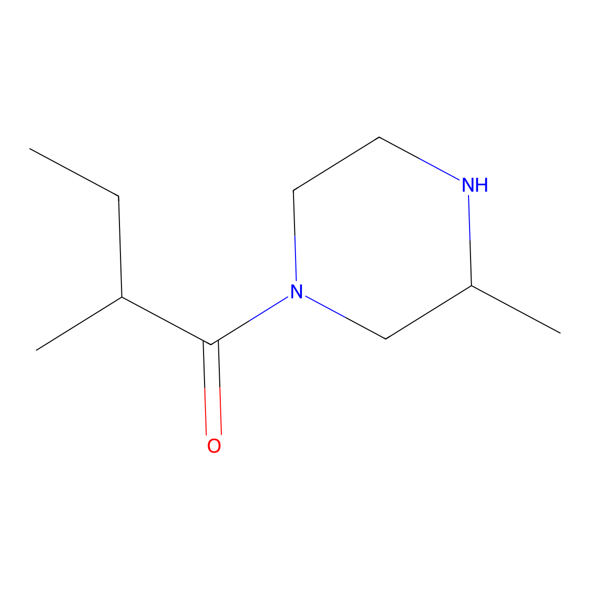 2-Methyl-1-(3-methylpiperazin-1-yl)butan-1-one molecular structure, CAS 1240568-35-7