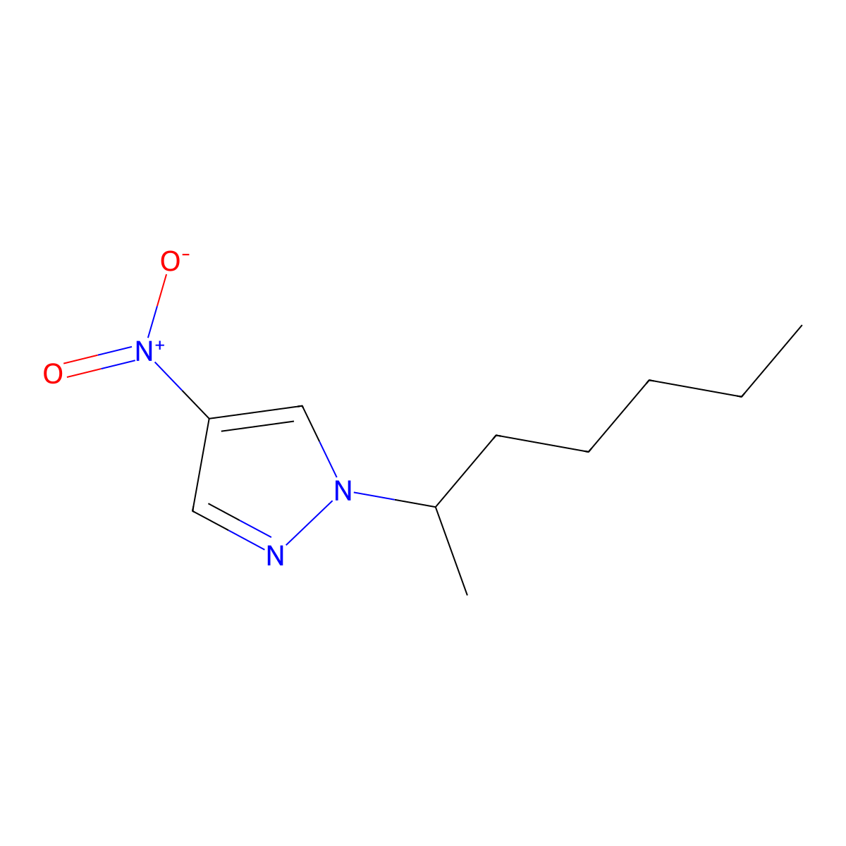 1-(Heptan-2-yl)-4-nitro-1H-pyrazole molecular structure, CAS 1240569-04-3