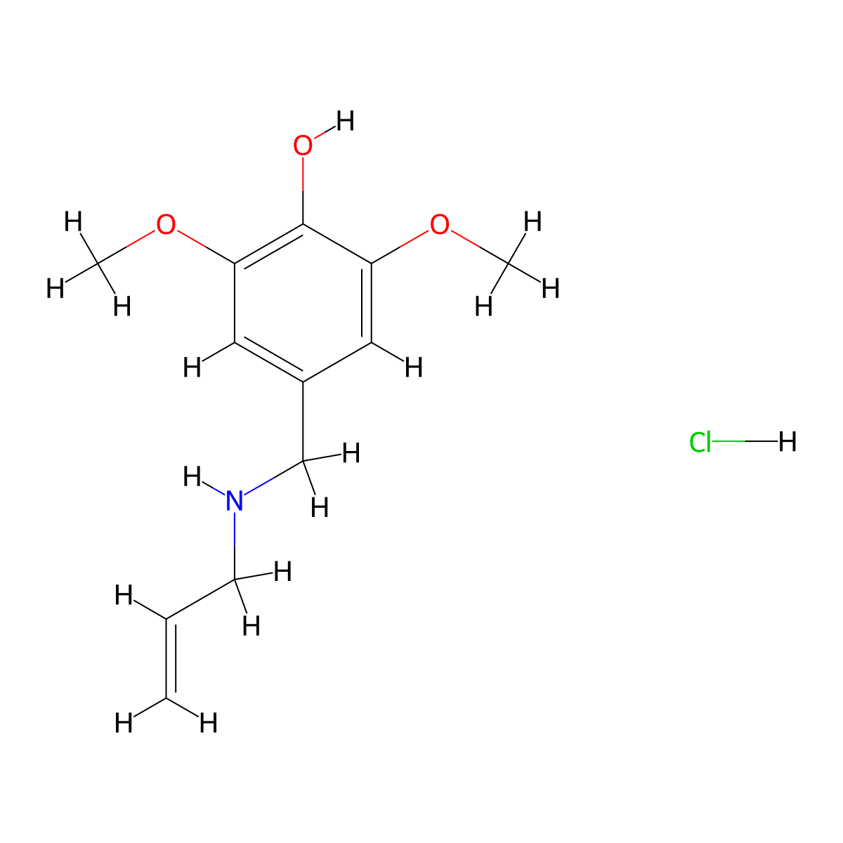 2,6-Dimethoxy-4-{[(prop-2-en-1-yl)amino]methyl}phenol hydrochloride molecular structure, CAS 1240569-10-1