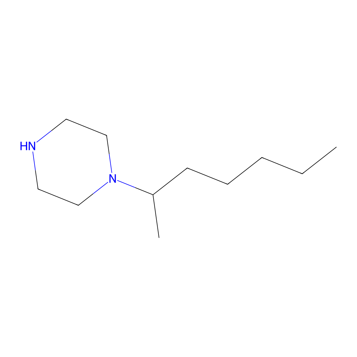 1-(Heptan-2-yl)piperazine molecular structure, CAS 1240569-47-4
