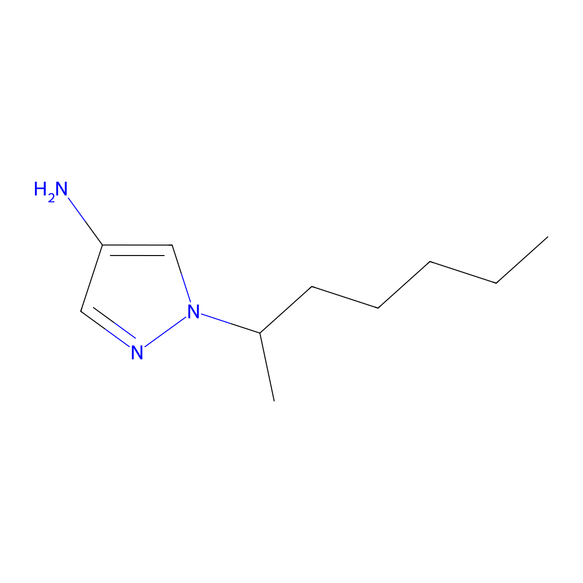 1-(Heptan-2-yl)-1H-pyrazol-4-amine molecular structure, CAS 1240569-88-3