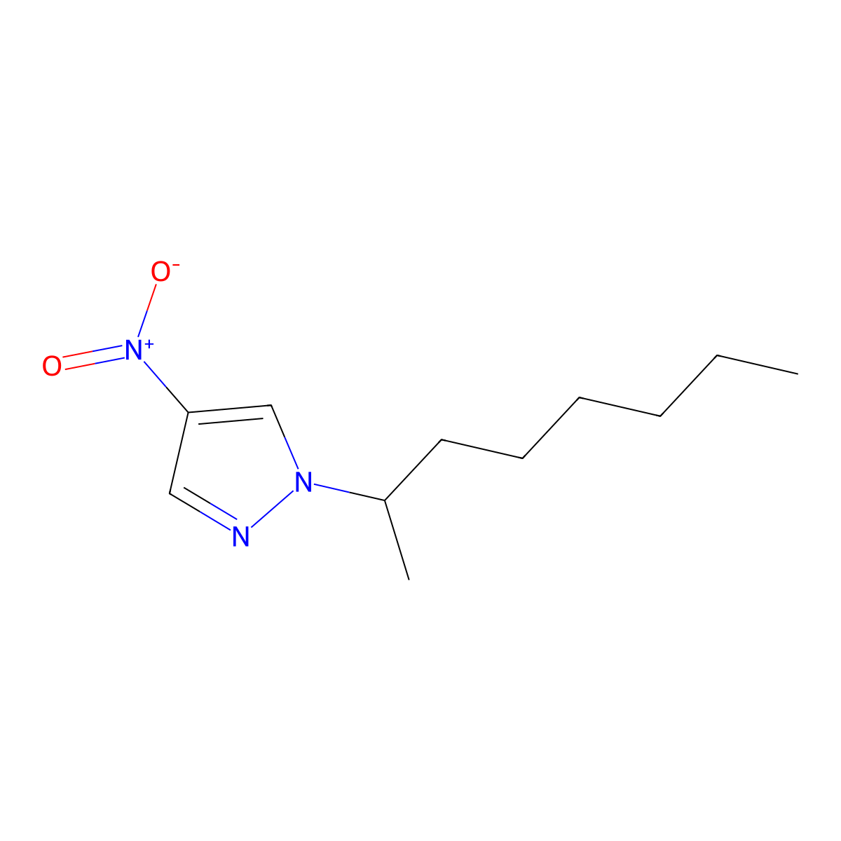 4-Nitro-1-(octan-2-yl)-1H-pyrazole molecular structure, CAS 1240570-05-1