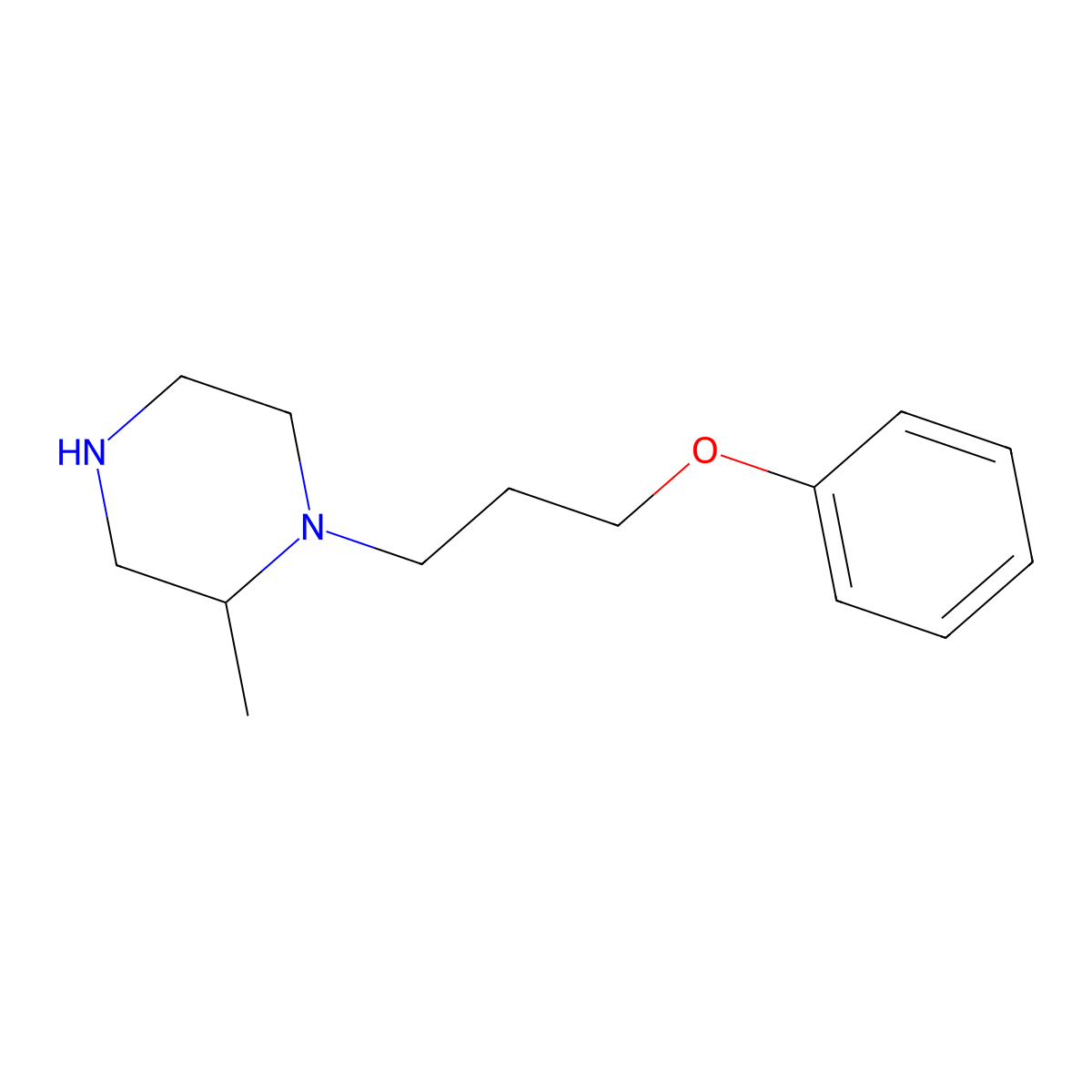 2-Methyl-1-(3-phenoxypropyl)piperazine molecular structure, CAS 1240570-08-4