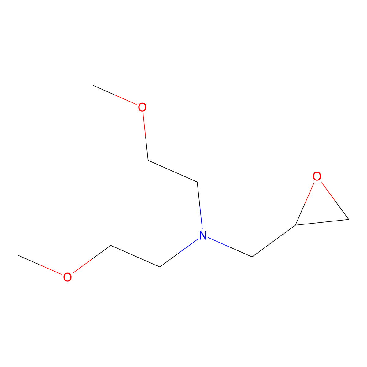 Bis(2-methoxyethyl)[(oxiran-2-yl)methyl]amine molecular structure, CAS 1240570-66-4