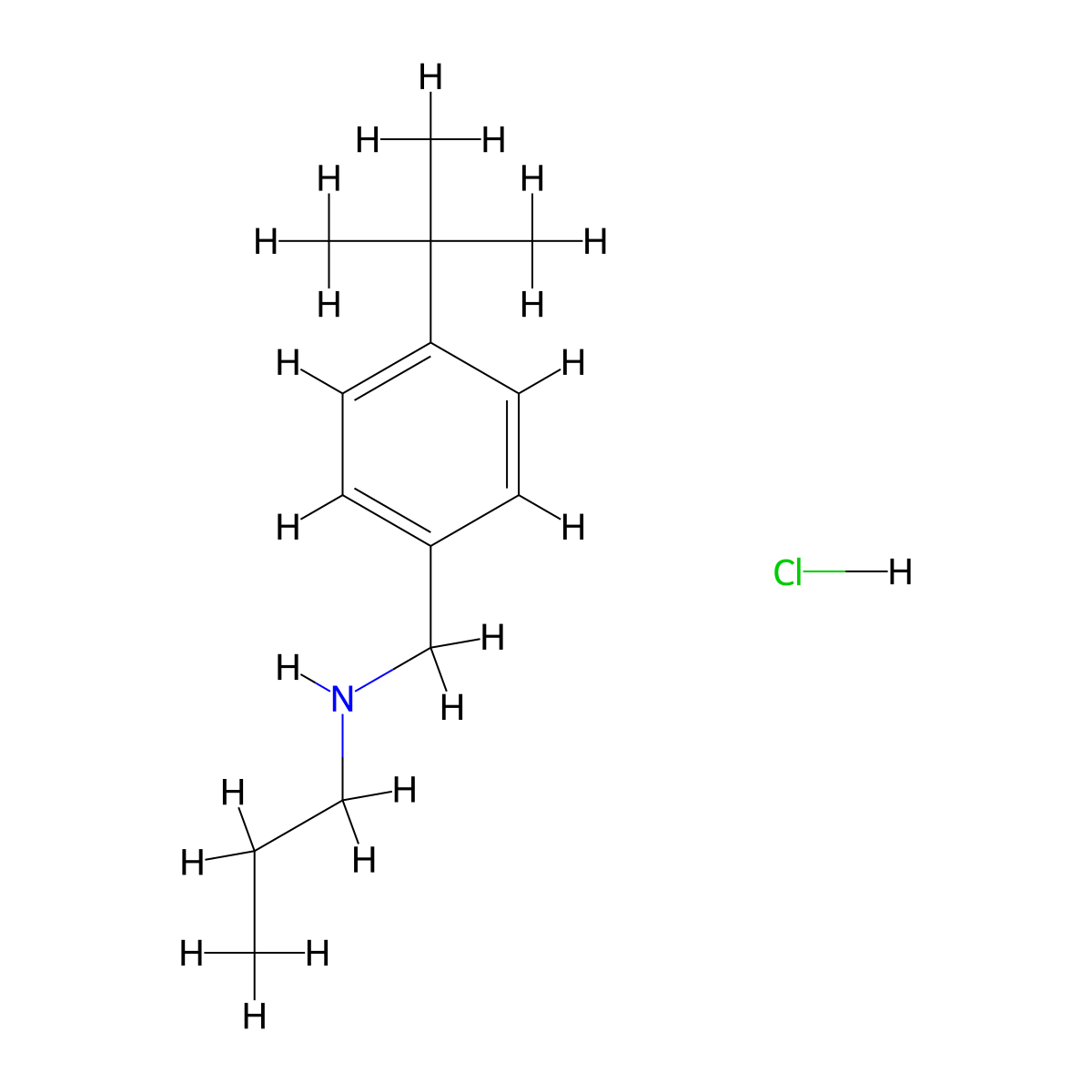 [(4-tert-Butylphenyl)methyl](propyl)amine hydrochloride molecular structure, CAS 1240571-18-9