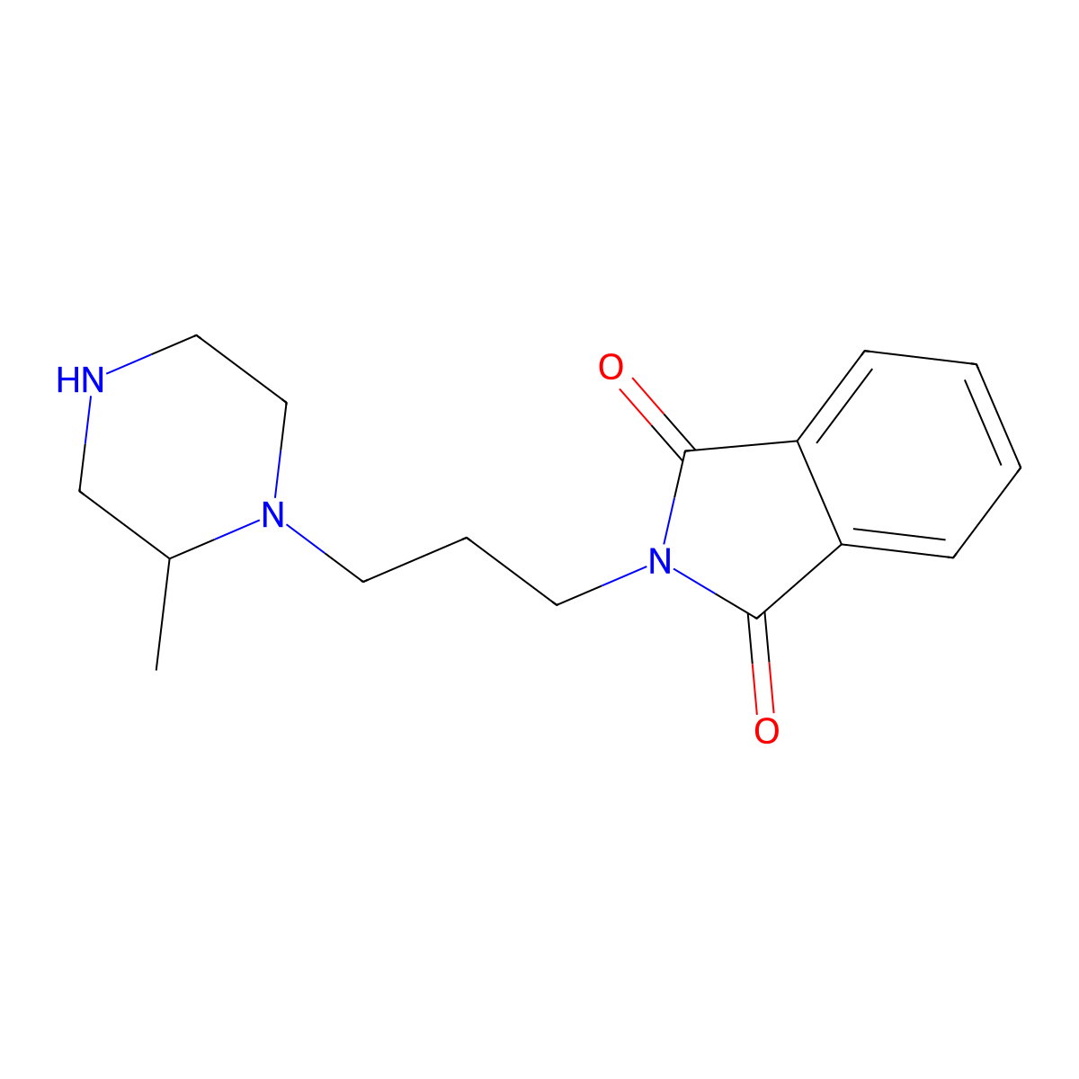 2-[3-(2-Methylpiperazin-1-yl)propyl]-2,3-dihydro-1H-isoindole-1,3-dione molecular structure, CAS 1240571-90-7