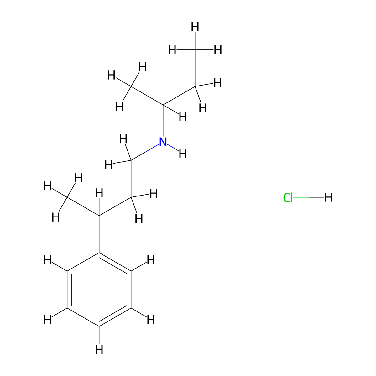 (Butan-2-yl)(3-phenylbutyl)amine hydrochloride molecular structure, CAS 1240572-57-9