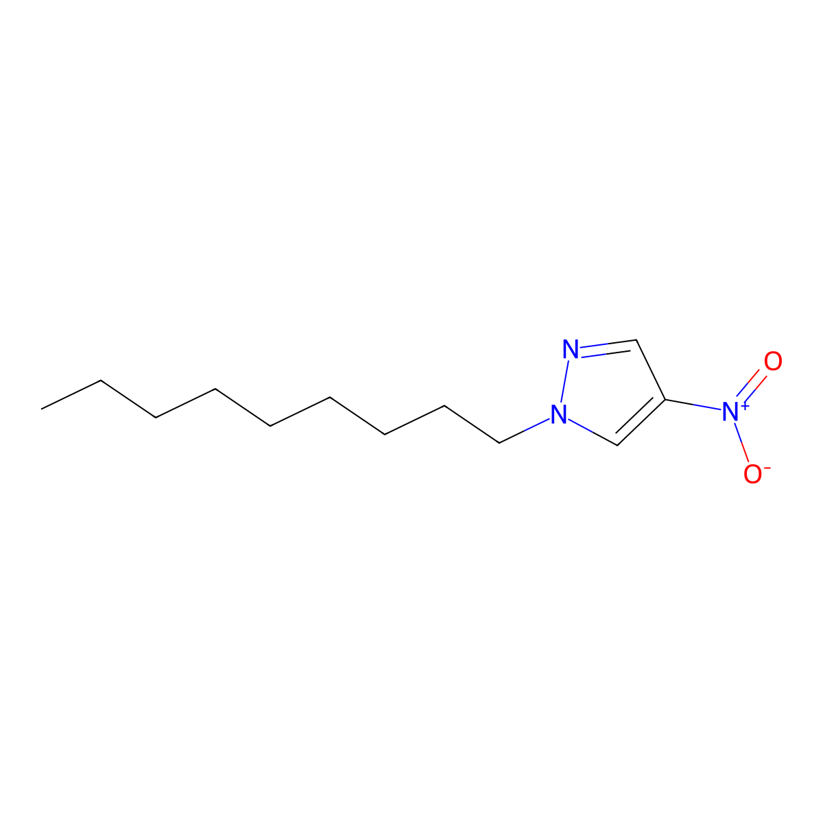 4-Nitro-1-nonyl-1H-pyrazole molecular structure, CAS 1240574-00-8