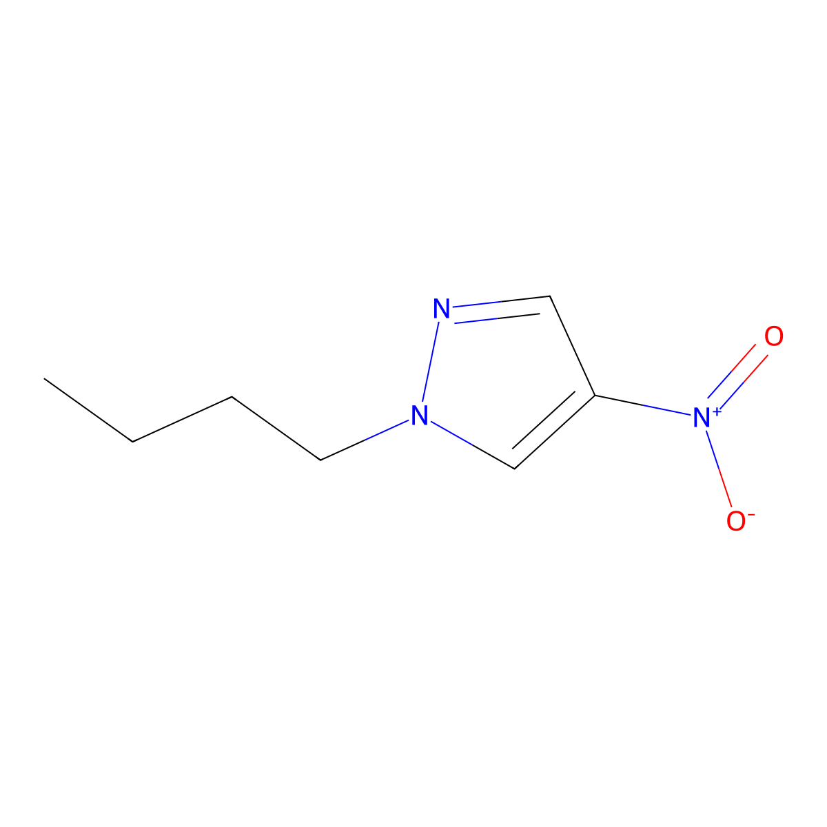 1-Butyl-4-nitropyrazole molecular structure, CAS 1240574-64-4