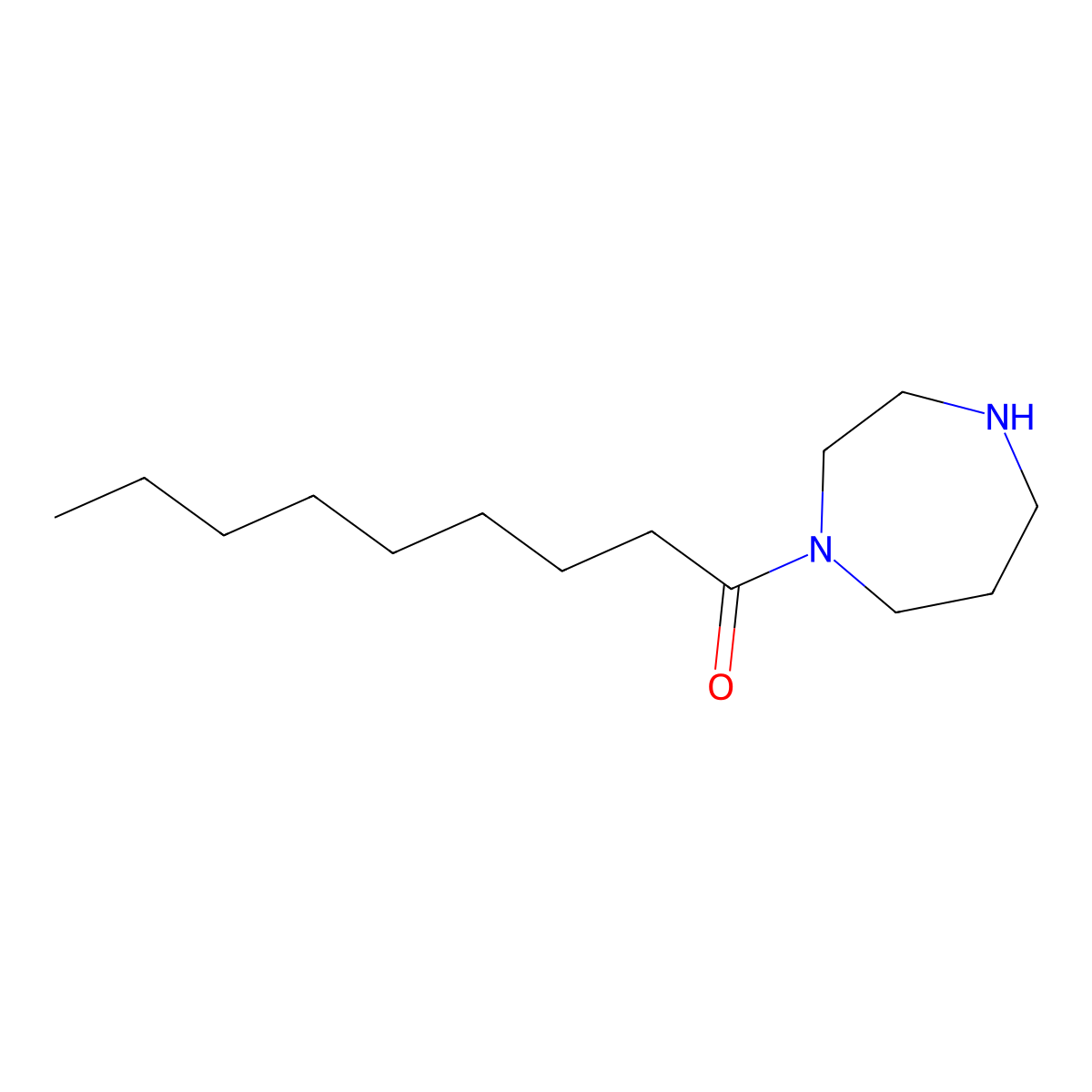 1-(1,4-Diazepan-1-yl)nonan-1-one molecular structure, CAS 1240574-85-9