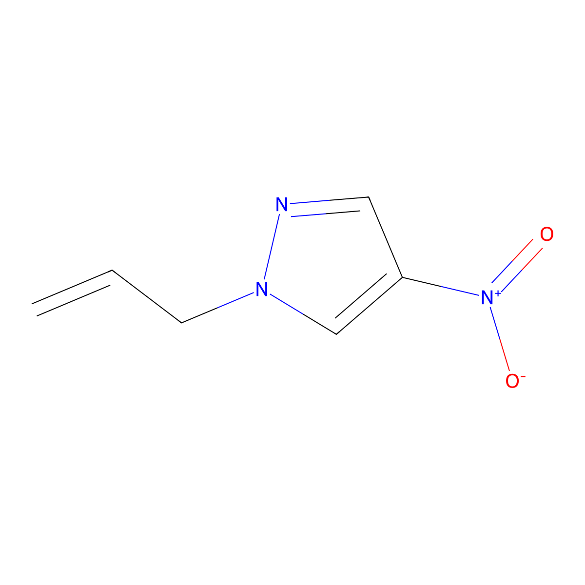 1-Allyl-4-nitro-1H-pyrazole molecular structure, CAS 1240577-26-7
