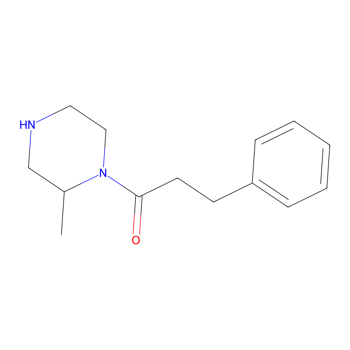 1-(2-Methylpiperazin-1-yl)-3-phenylpropan-1-one molecular structure, CAS 1240577-49-4