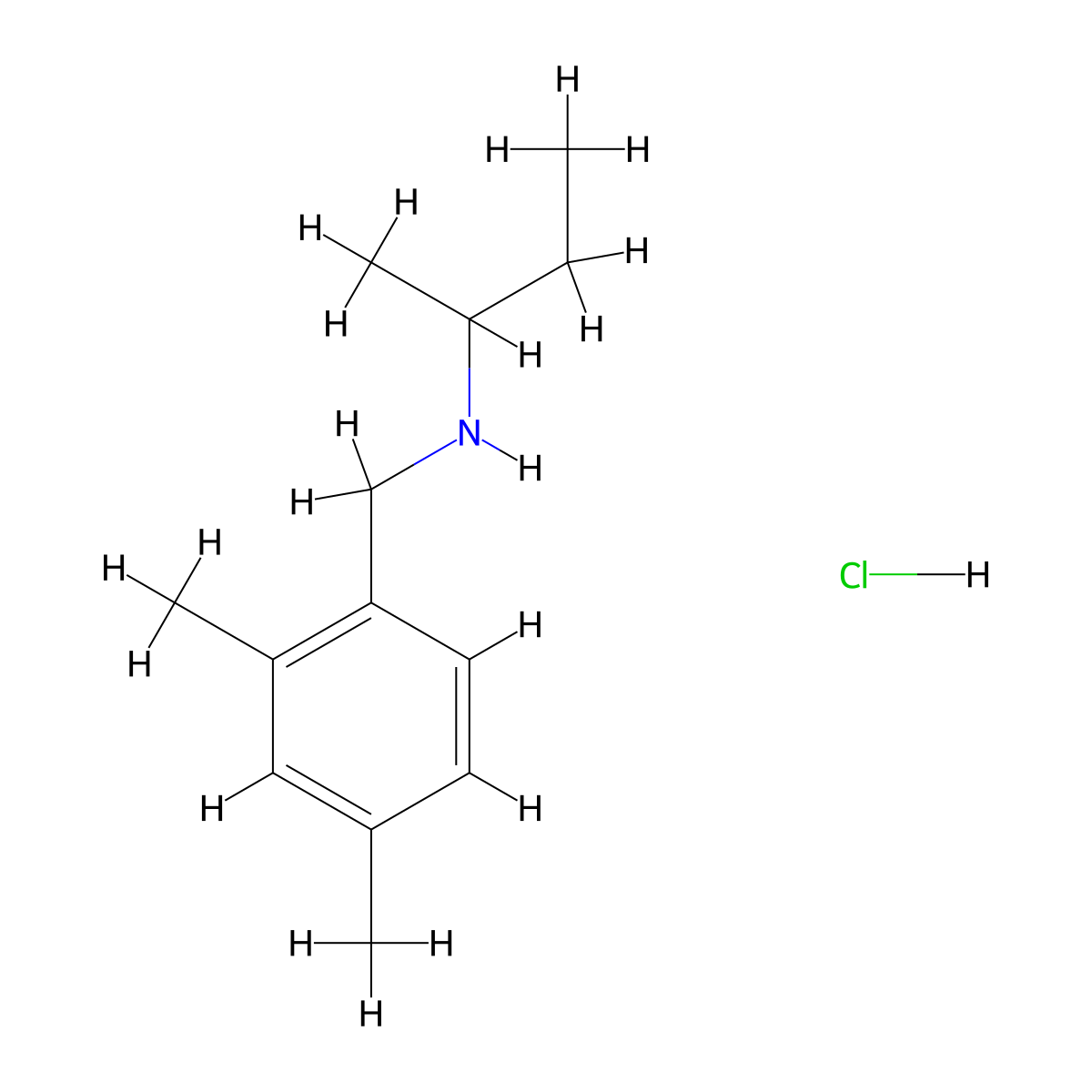 (Butan-2-yl)[(2,4-dimethylphenyl)methyl]amine hydrochloride molecular structure, CAS 1240578-41-9