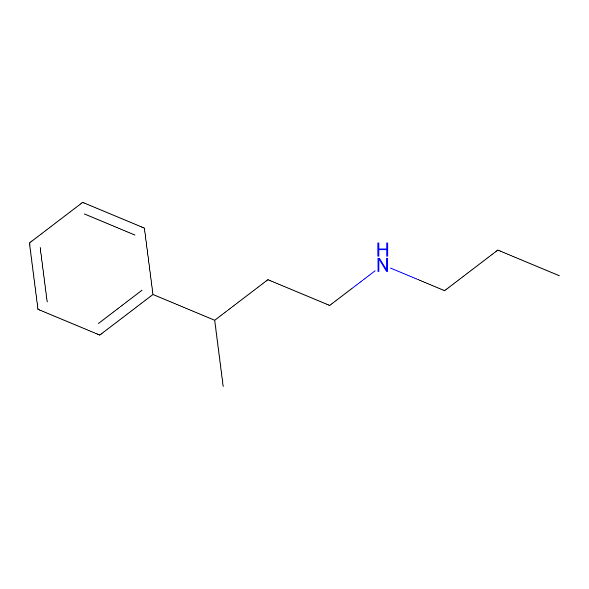 (3-Phenylbutyl)(propyl)amine molecular structure, CAS 1240578-68-0