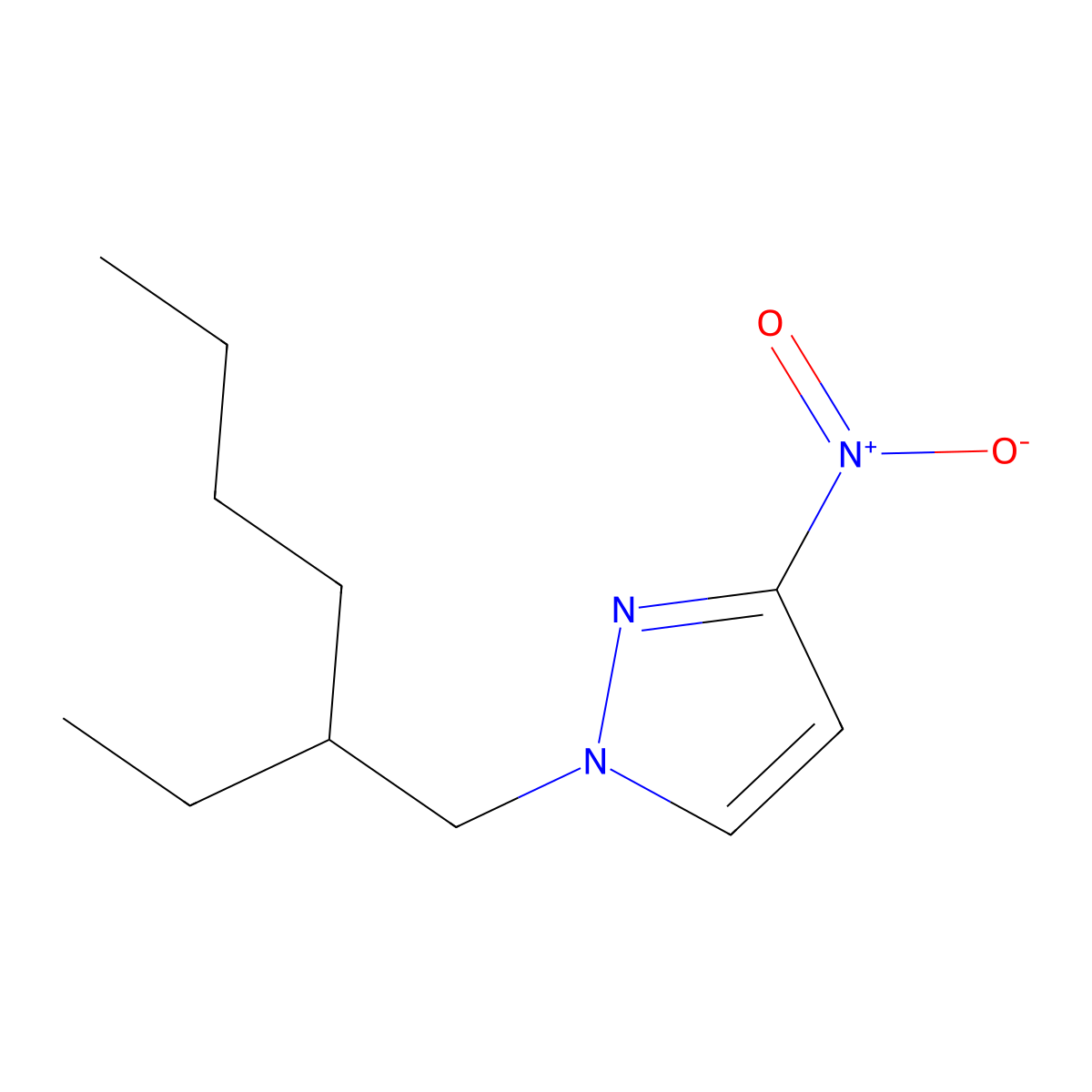 1-(2-Ethylhexyl)-3-nitro-1H-pyrazole molecular structure, CAS 1240578-69-1