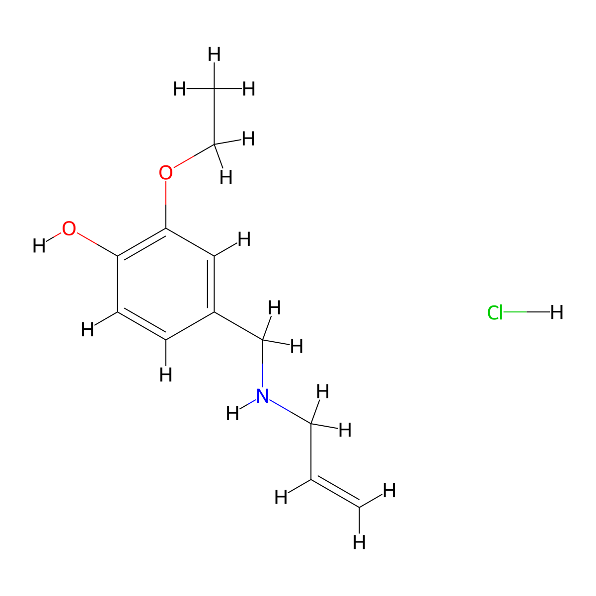 2-Ethoxy-4-{[(prop-2-en-1-yl)amino]methyl}phenol hydrochloride molecular structure, CAS 1240578-72-6