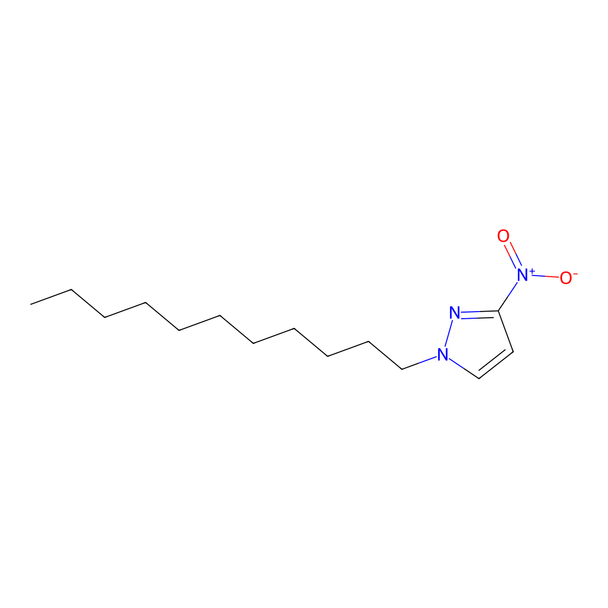 3-Nitro-1-undecyl-1H-pyrazole molecular structure, CAS 1240578-84-0