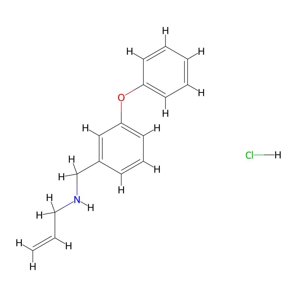 [(3-Phenoxyphenyl)methyl](prop-2-en-1-yl)amine hydrochloride molecular structure, CAS 1240581-95-6