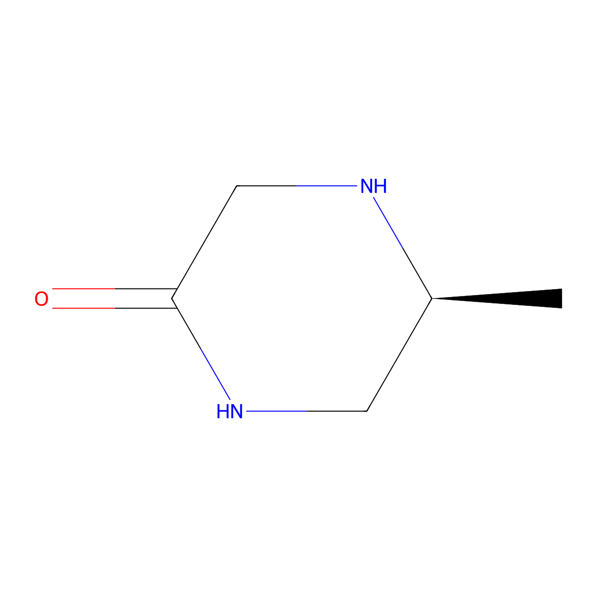 (5S)-5-methylpiperazin-2-one molecular structure, CAS 1240583-20-3