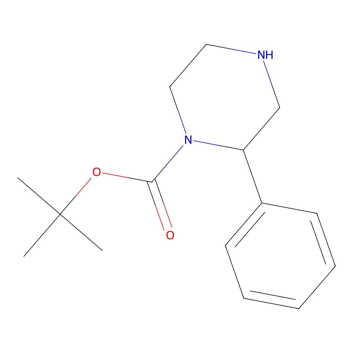 (S)-tert-Butyl 2-phenylpiperazine-1-carboxylate molecular structure, CAS 1240583-48-5