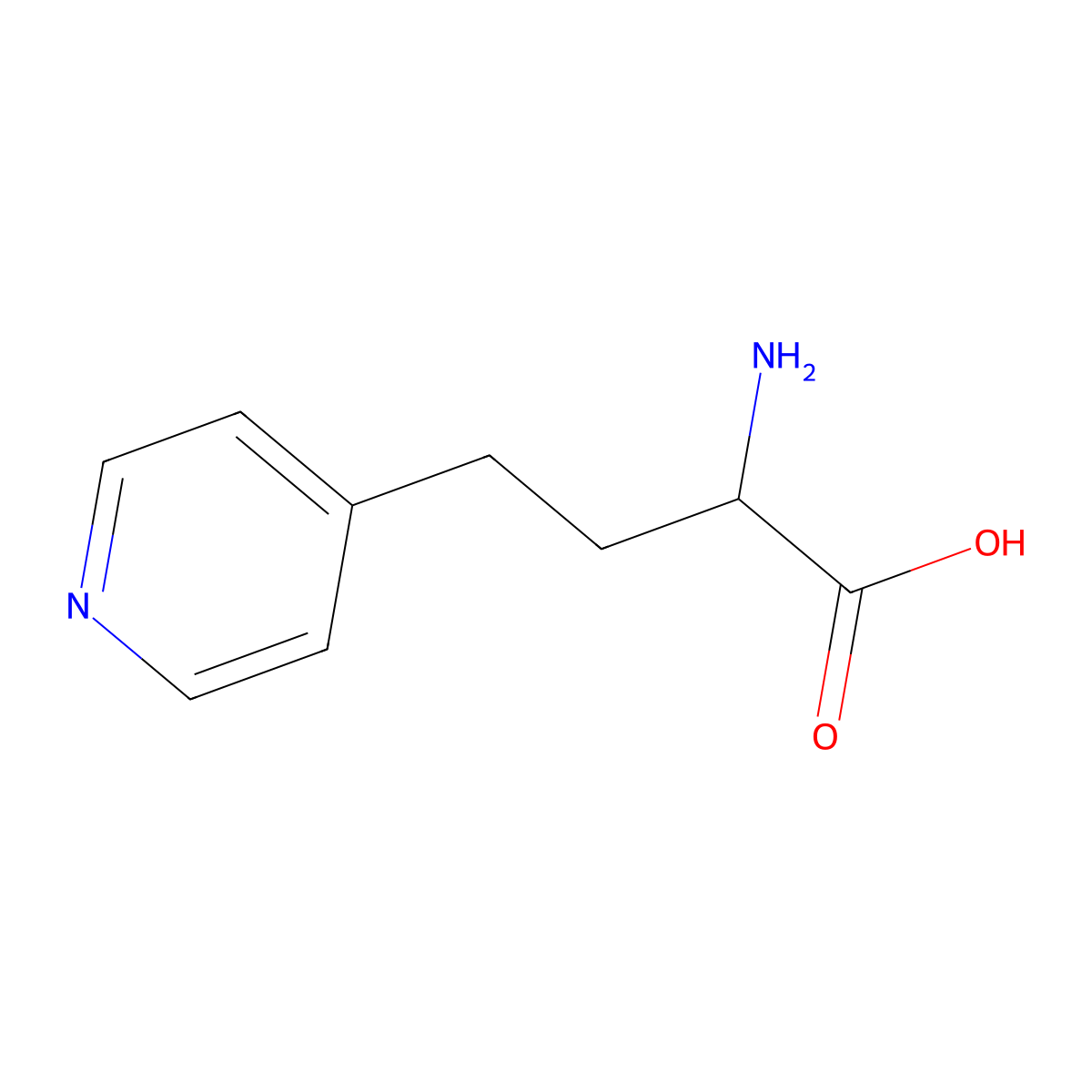 (2S)-2-Amino-4-(pyridin-4-YL)butanoic acid molecular structure, CAS 1240588-62-8