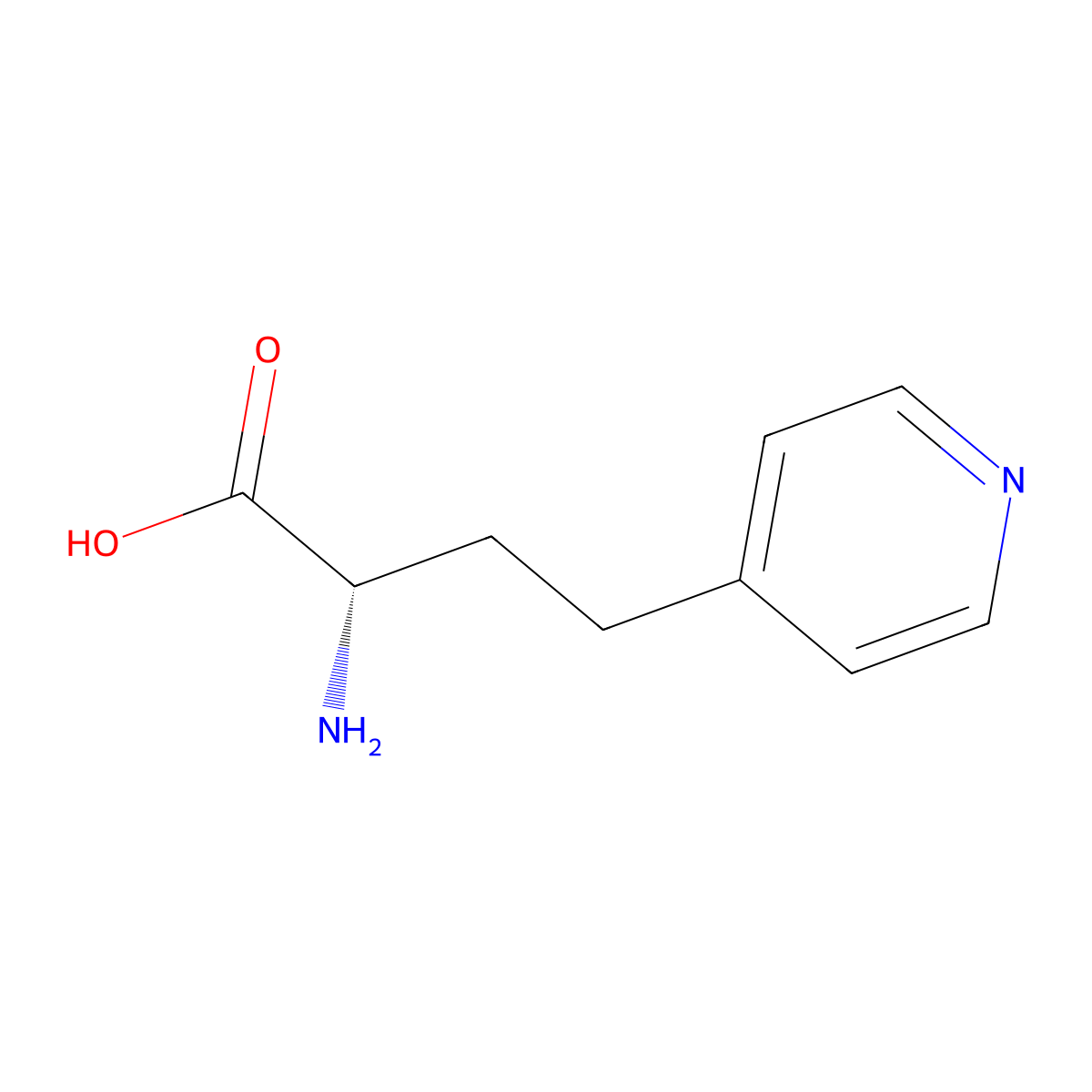 (2S)-2-Amino-4-(pyridin-4-YL)butanoic acid molecular structure, CAS 1240588-62-8