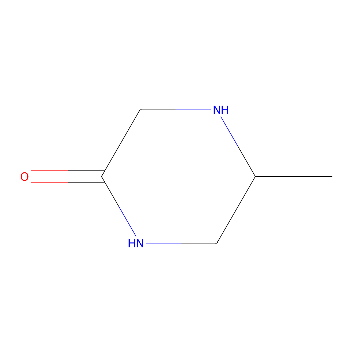 (5R)-5-methylpiperazin-2-one molecular structure, CAS 1240589-51-8