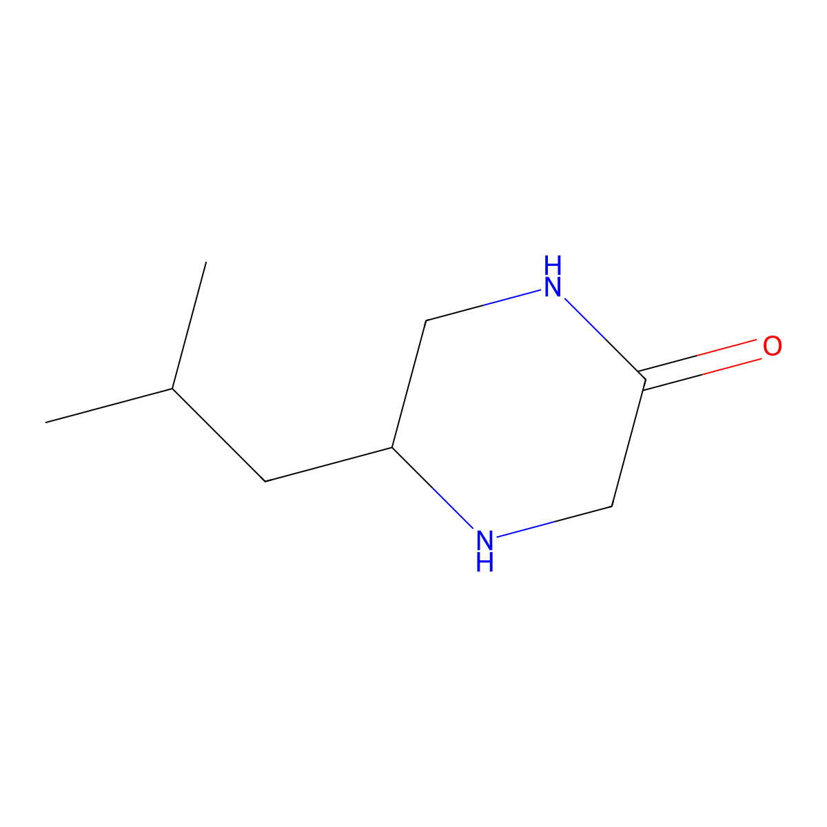 (R)-5-Isobutylpiperazin-2-one molecular structure, CAS 1240589-69-8