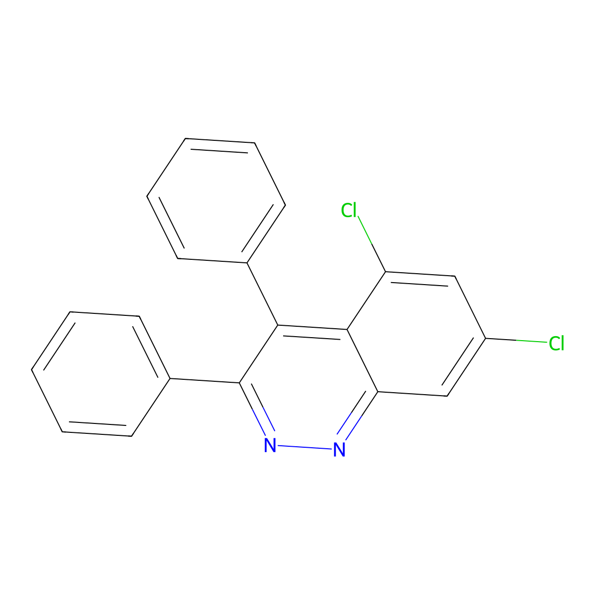 5,7-Dichloro-3,4-diphenylcinnoline molecular structure, CAS 1240594-32-4