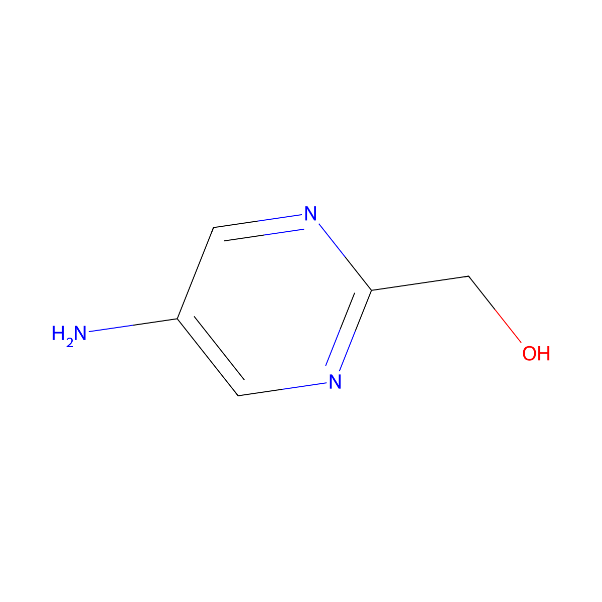 (5-Aminopyrimidin-2-yl)methanol molecular structure, CAS 1240594-54-0